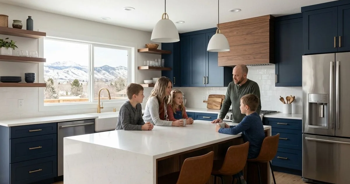 Beautifully remodeled Arvada kitchen with quartz counters and premium finishes