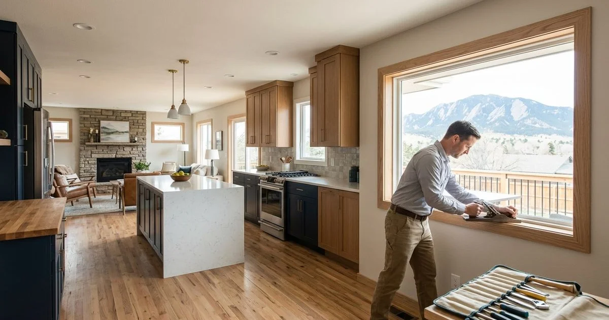 Fully renovated open-concept home interior in Arvada