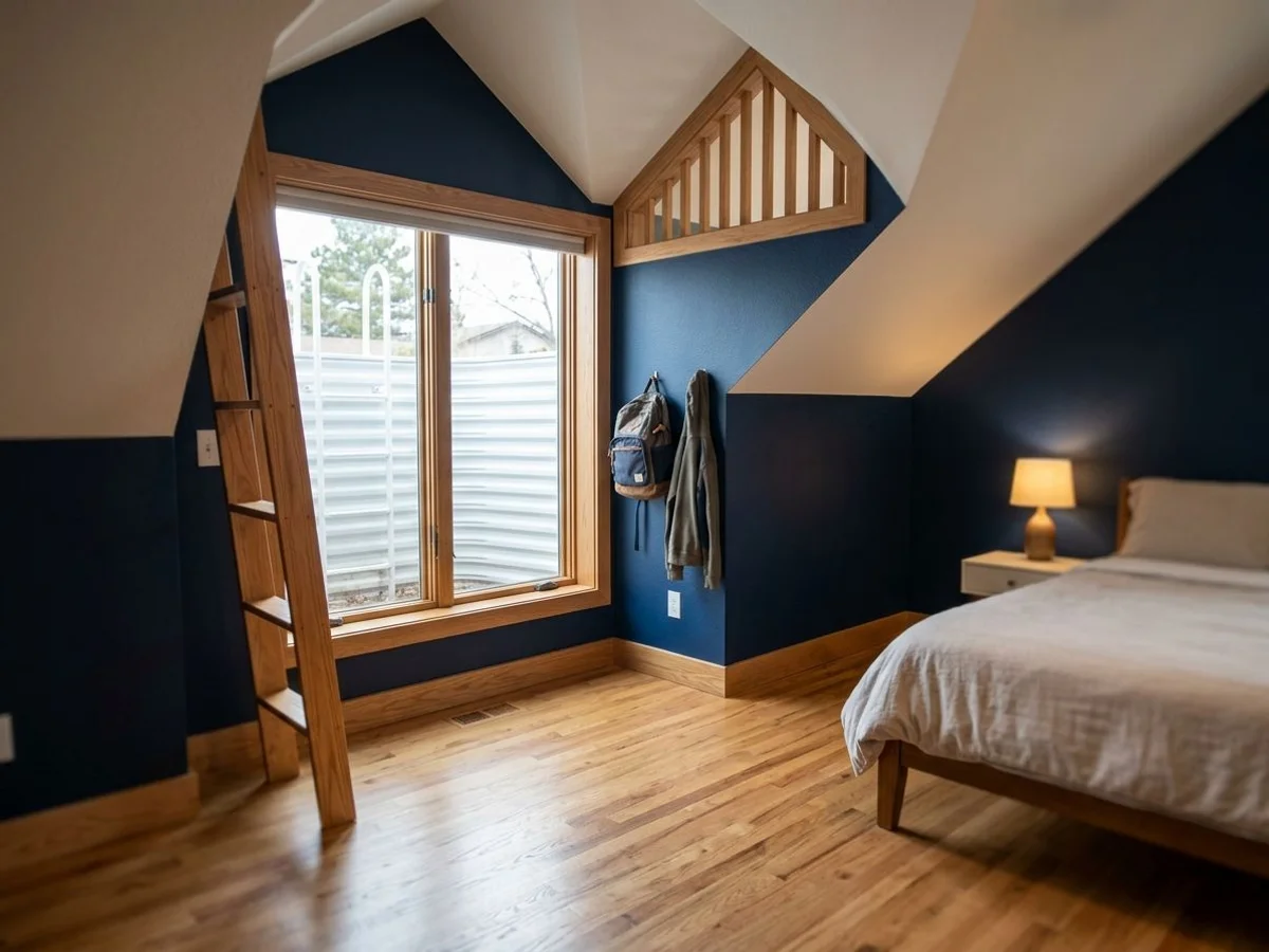 Egress window in attic conversion