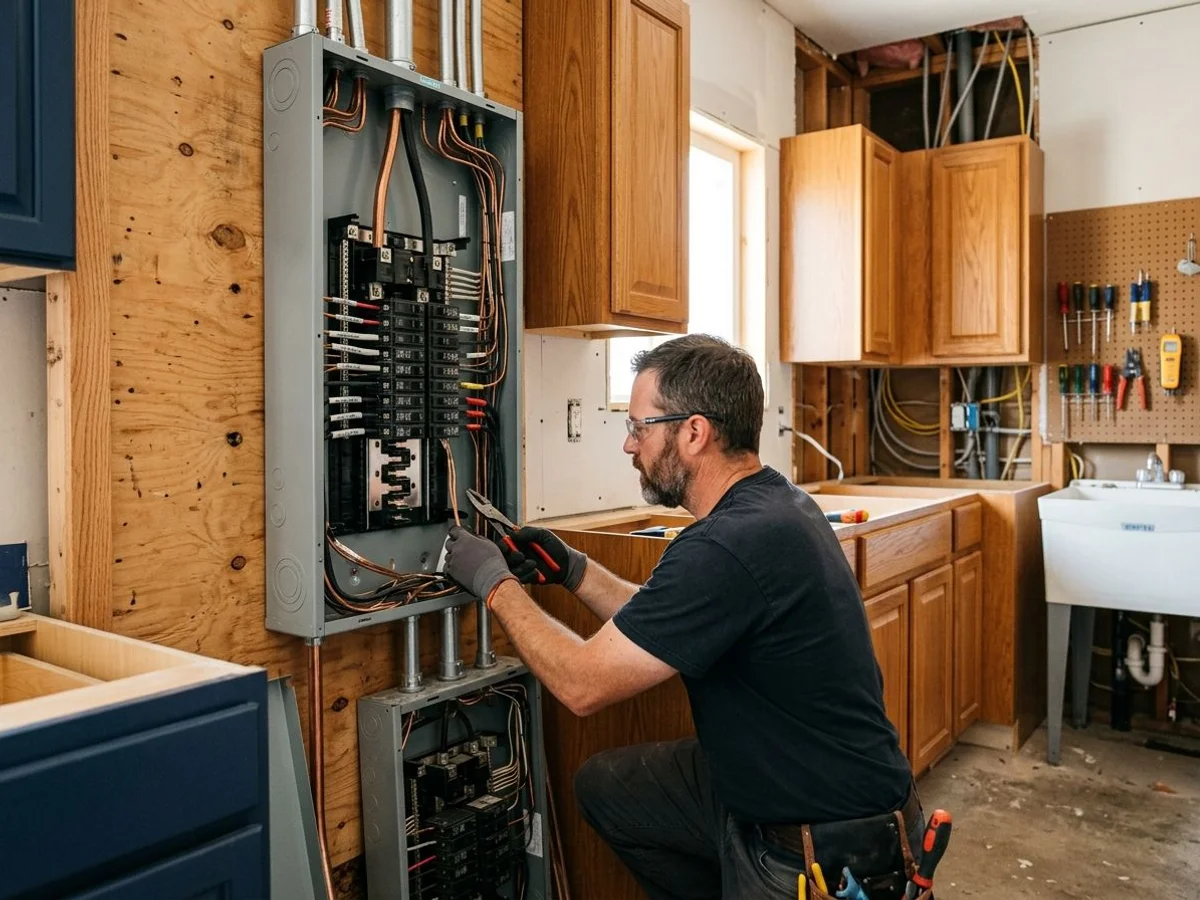Electrical panel upgrade during whole-home reno