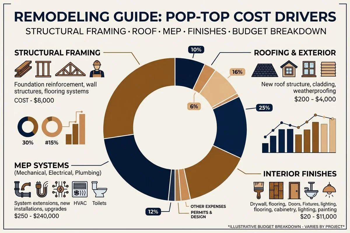Pop-top cost drivers chart