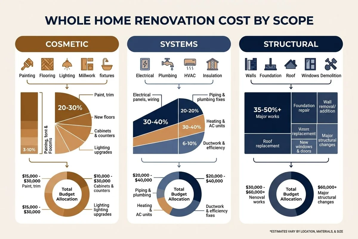 Whole-home renovation cost-by-scope chart